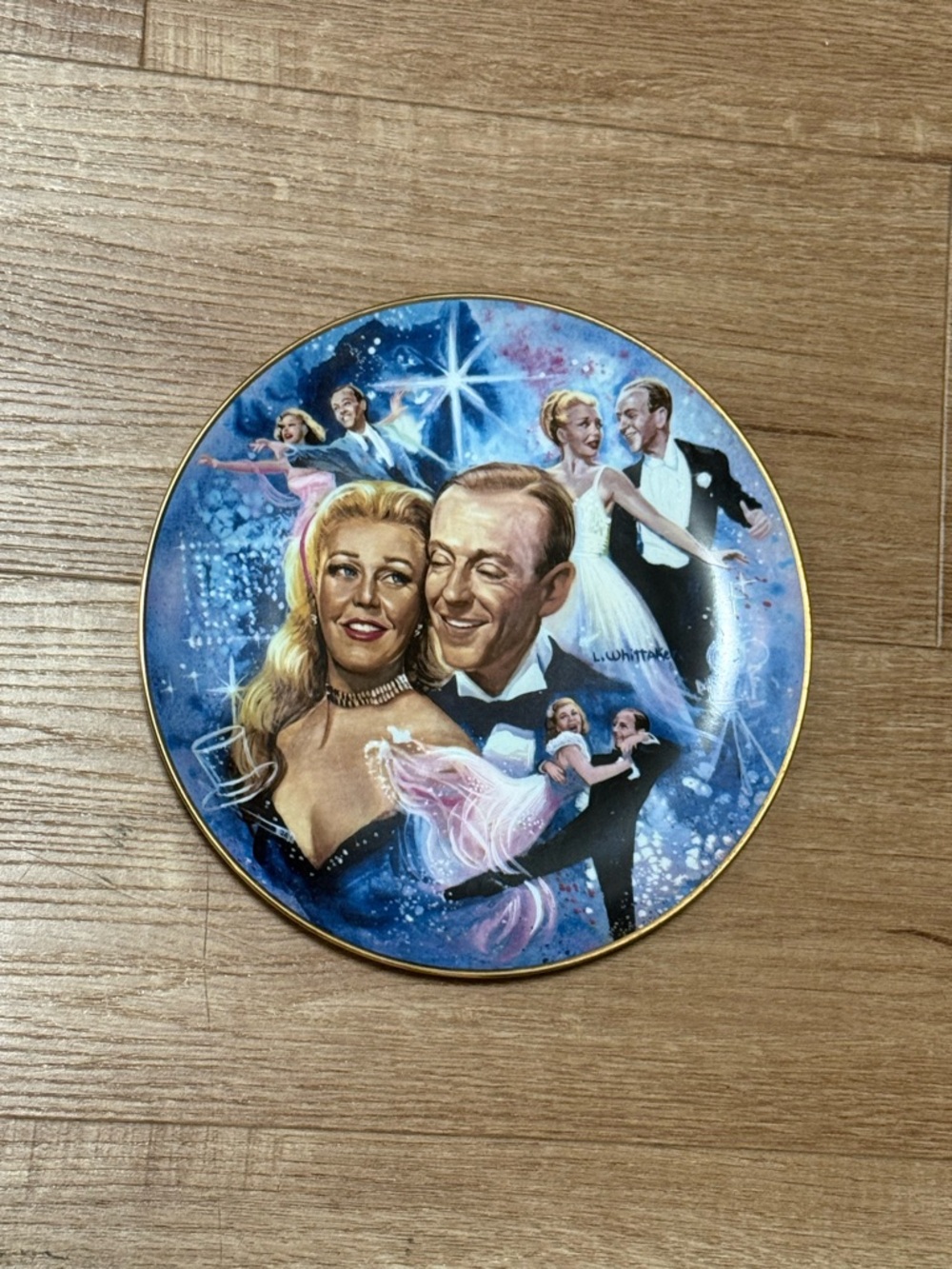 Antique Fred And Ginger Plate The Golden Age Of Cinema #4593 Limited Edition